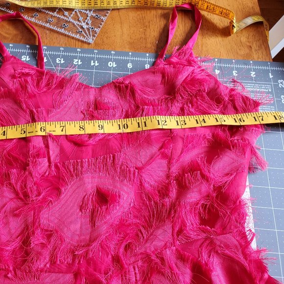 Red Eyelash Lace Cocktail dress - sz 6 - Picture 5 of 5